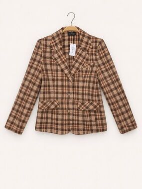 NWT Cider Plaid Jacket Size XS